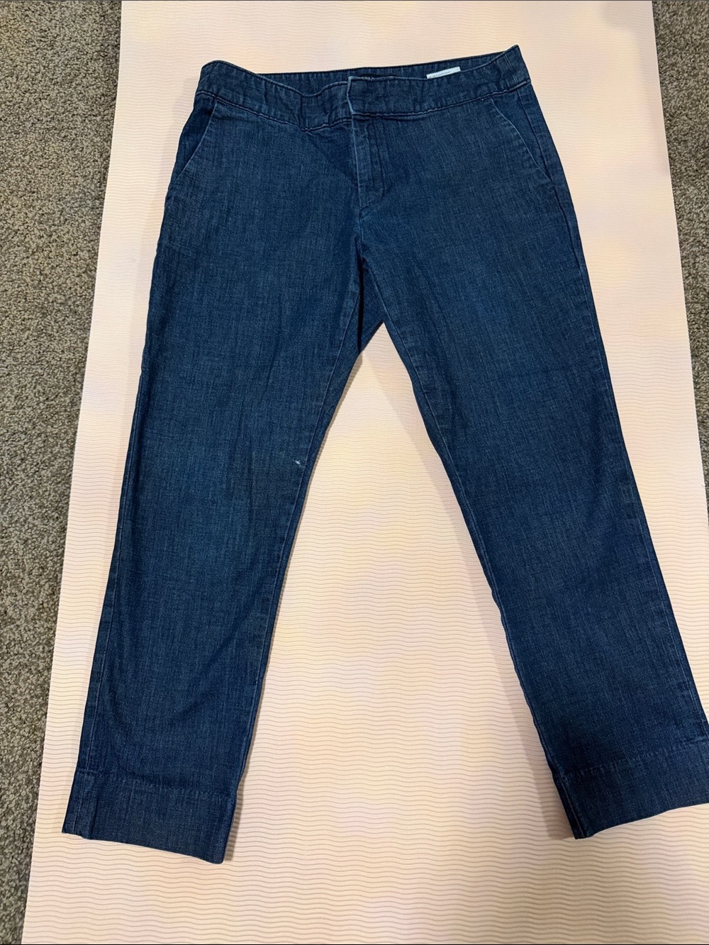 Banana Republic Dark Blue Straight-Leg Women's Pants